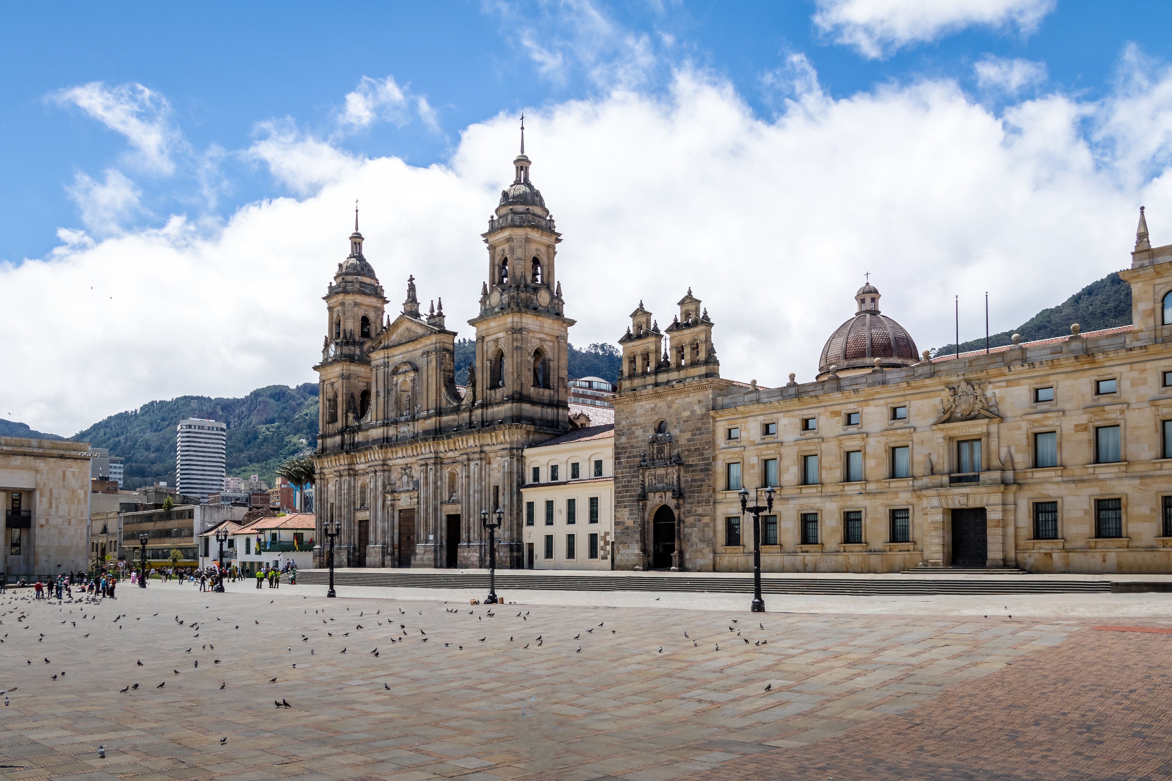 Bolivar Square and Cathedral, Bogota
